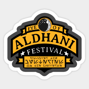 Eye of Aldhani festival Sticker